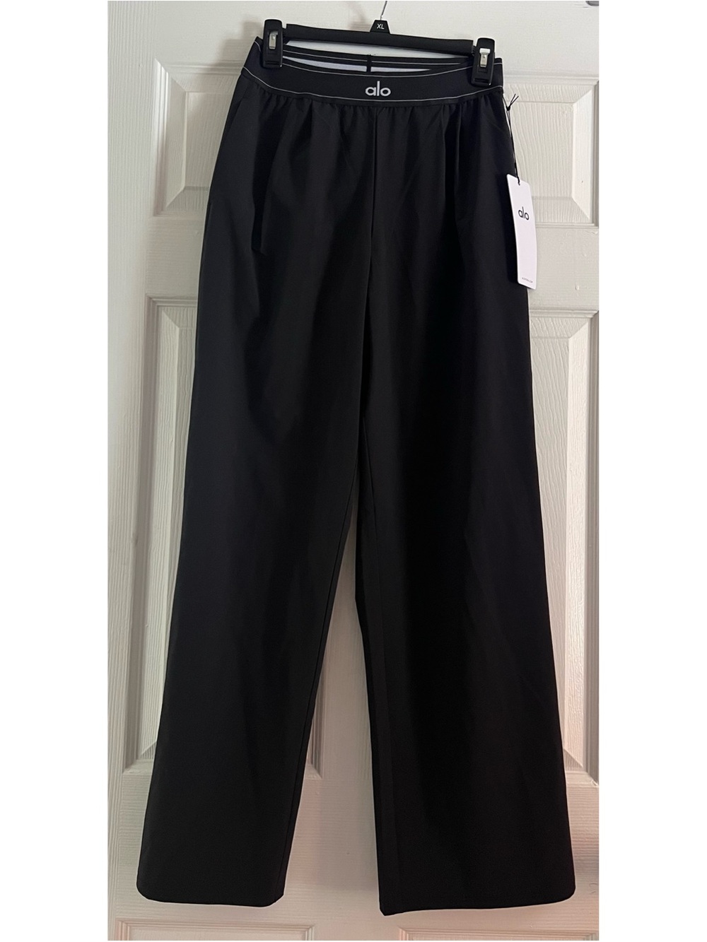 Alo Black Wide Leg Suit Up Pants- NWT
